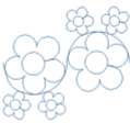 Blossom Cluster edge-to-edge longarm quilting pattern