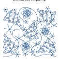 Christmas Trees edge-to-edge longarm quilting pattern