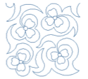 Clover edge-to-edge longarm quilting pattern