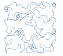 Ghosts edge-to-edge longarm quilting pattern