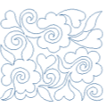 Soft and Sweet edge-to-edge longarm quilting pattern