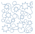 Star edge-to-edge longarm quilting pattern