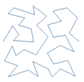 Straight Line Stipple edge-to-edge longarm quilting pattern